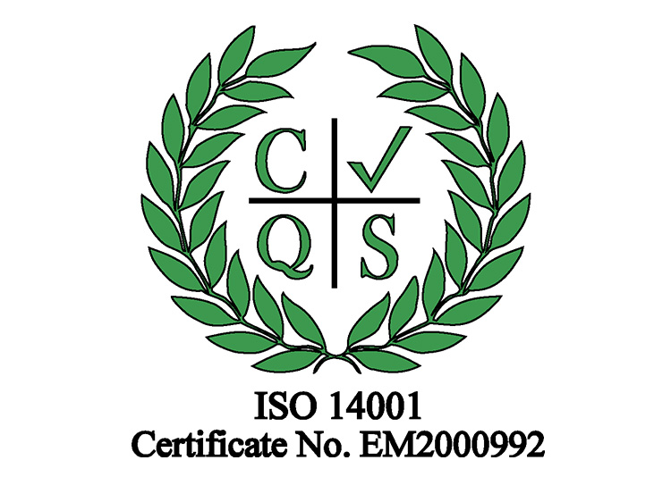 Awarded ISO 14001:2015 Environmental Management Systems